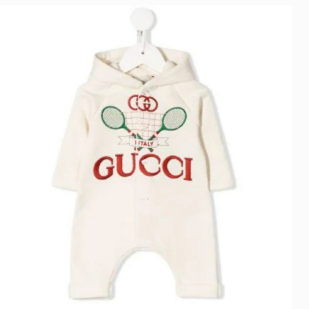 Gucci Baby Hooded Romper - Picture 4 of 11